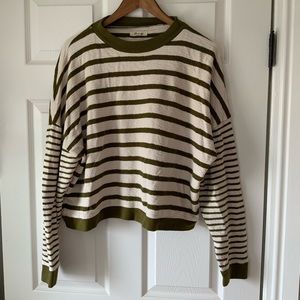 Striped cropped Madewell Sweater